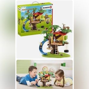 NWB - Schleich Farm World, Adventure Tree House 28-Piece Set, 42408, Ages 3+